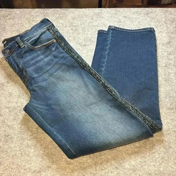 Hudson Jeans Denim - Hudson Nico Cigarette Fit with Unique Metal Detail, Size 28.